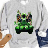 Green Tank Dx Army Tripple H Unisex Sweatshirt