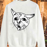 Coughing Cat Meme Christmas Unisex Sweatshirt