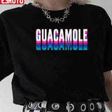Guacamole Retro Neon Vintage Guacamole Vibrant Unisex T-Shirt