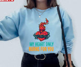 Caged Heart My Heart Only Burns For You Unisex Sweatshirt