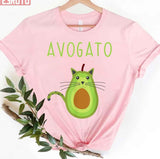 Hug Me Right Meow Avogato Cute Art Unisex T-Shirt